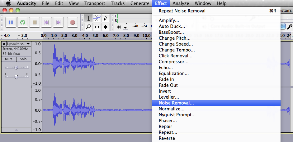 How to Remove Noise with Audacity