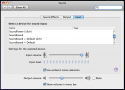 Mac OS X Sound input