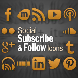 social subscribe and follow icons cover image